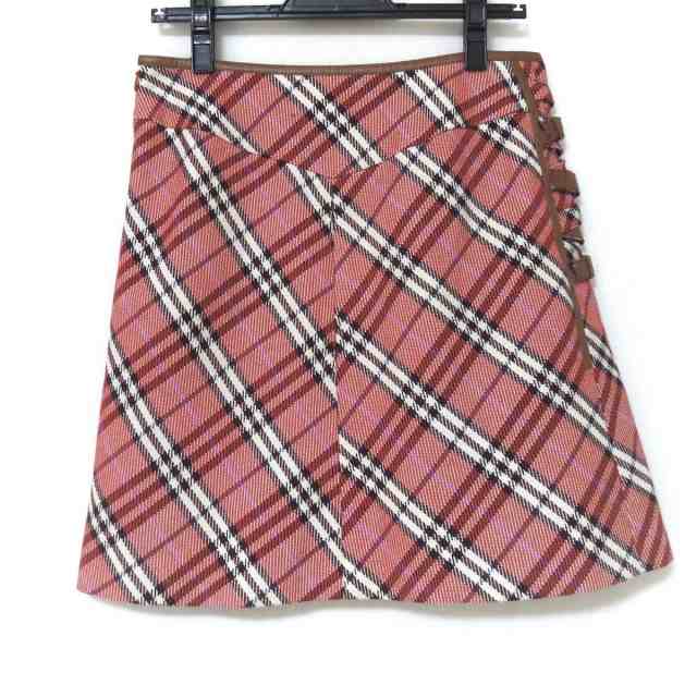 バーバリーブルーレーベル 巻きスカート サイズ38 M レディース 美品 ...