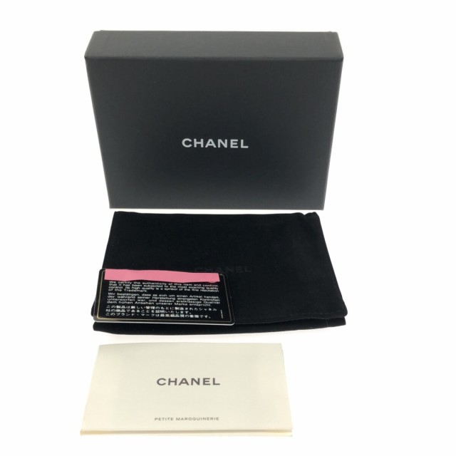 シャネル CHANEL 3つ折り財布 レディース マトラッセ A82288 黒 ココ