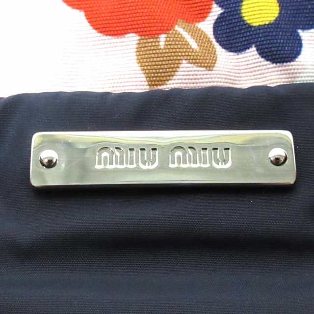 ミュウミュウ miumiu ポーチ レディース - 5NG005 ピンク×マルチ 巾着