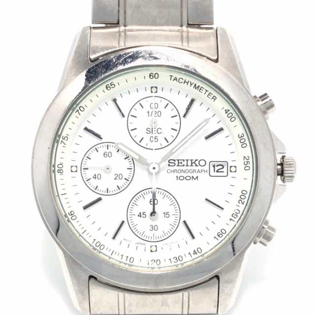 セイコー SEIKO 腕時計 - 7T92-0CW0 メンズ クロノグラフ 黒【中古】20221223の通販はau PAY マーケット -  ブランディア au PAY マーケット店