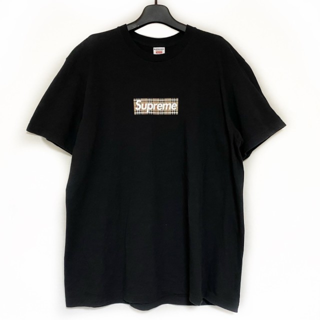 バーバリー Burberry 半袖Tシャツ サイズL メンズ - 黒 チェック柄