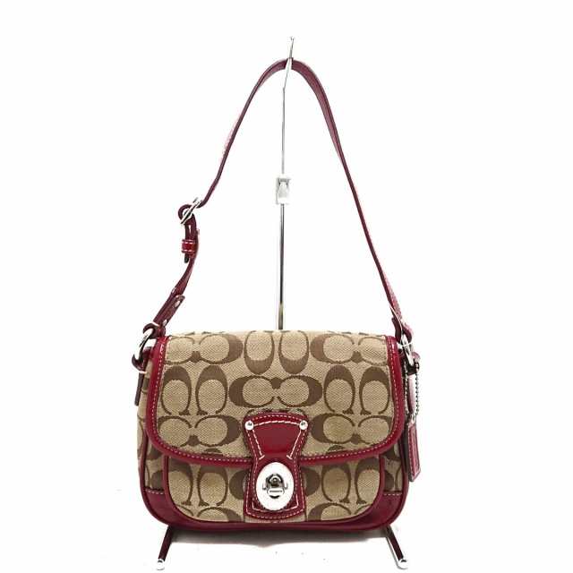 COACH(コーチ)美品  F14282 カーキ×レッド