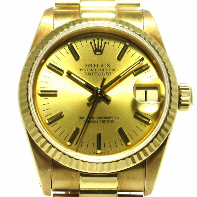 ロレックス ROLEX 腕時計 デイトジャスト 68278 ボーイズ 金無垢/27