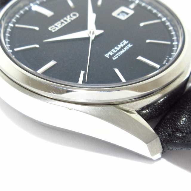 セイコー SEIKO 腕時計 プレザージュ 6R15-04A0/SARX057 メンズ 裏スケ 黒【中古】20240310
