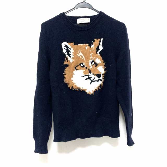 MAISONKITSUNEmaison kitsune knit sweater navy