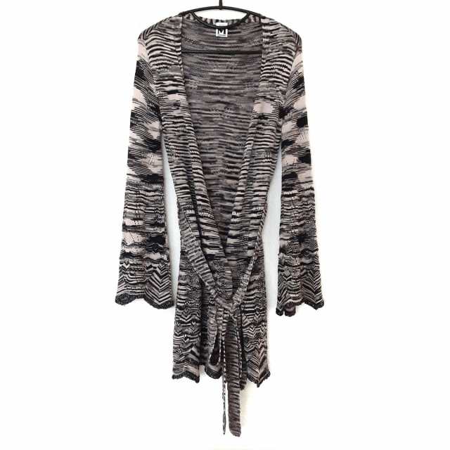 ミッソーニ MISSONI カーディガン サイズ38 S レディース - ベージュ×黒 長袖【中古】20220807|au PAY マーケット
