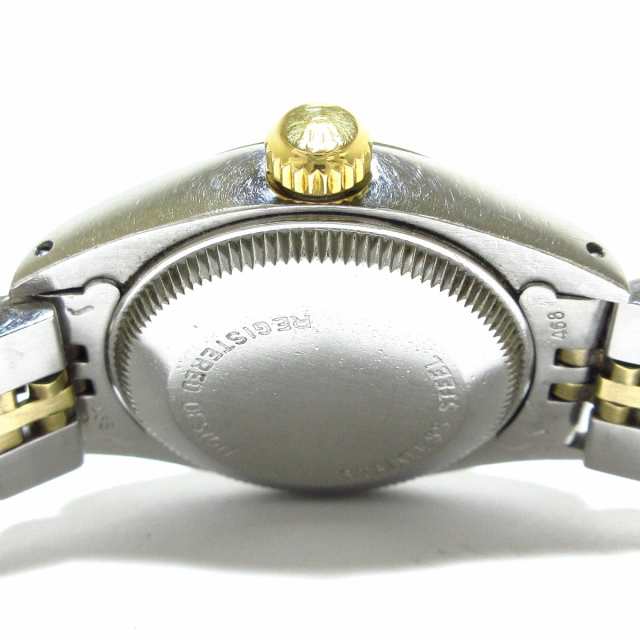 ROLEX ロレックス 腕時計 K18YG×SS ゴールド 6917 19コマ プラ風防 モザイク文字盤 レディース オイスターパーペチュアルデイト