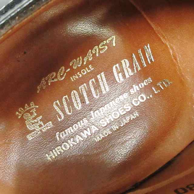 スコッチグレイン SCOTCH GRAIN シューズ 26.5 メンズ - 黒 アウト 
