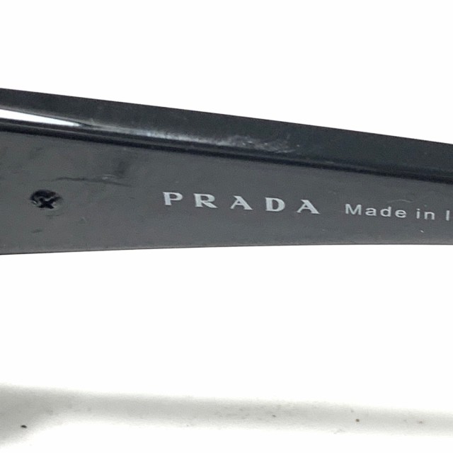 プラダ PRADA サングラス レディース - SPR26O 黒 プラスチック【中古