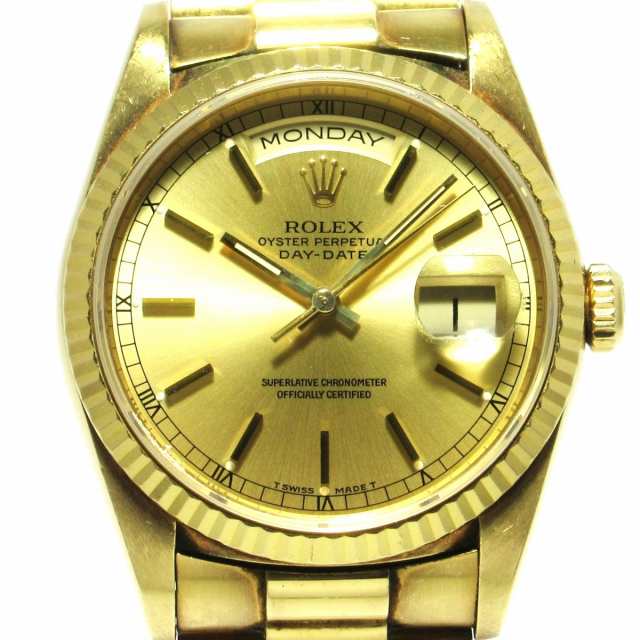 ロレックス ROLEX 腕時計 デイデイト 18238 メンズ 金無垢/K18YG/23