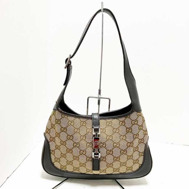 グッチ GUCCI ショルダーバッグ レディース GG柄/ジャッキー 01147 ベージュ ジャガード【中古】20231103｜au PAY マーケット