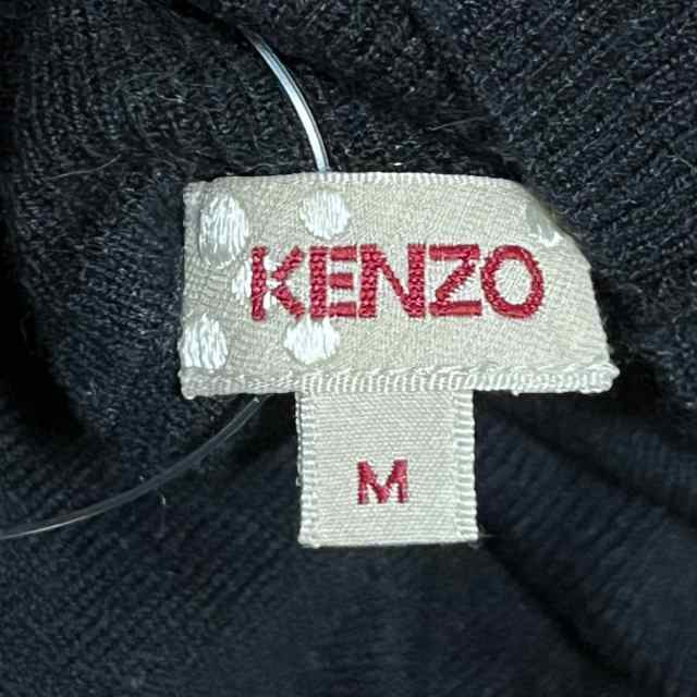 ケンゾー KENZO 長袖セーター サイズM レディース - 黒 タートルネック ...