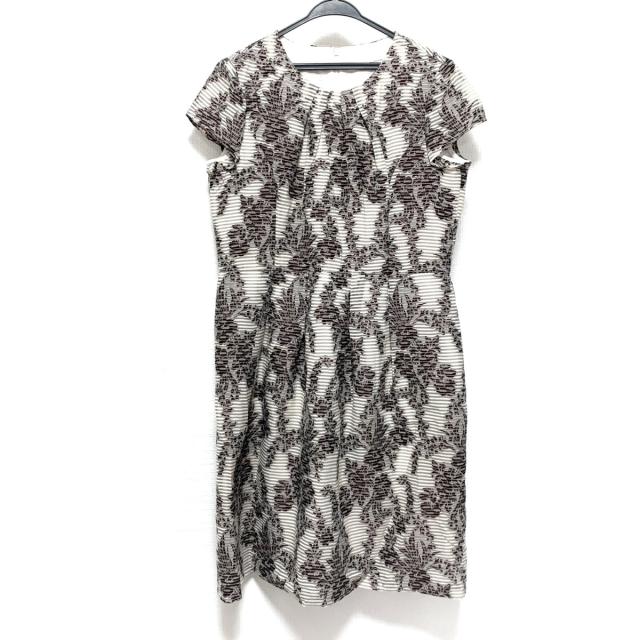 レリアン Leilian ワンピース サイズ13 L レディース 美品 ベージュ グレーベージュ ダークブラウン 中古 の通販はau Pay マーケット ブランディア Au Pay マーケット店