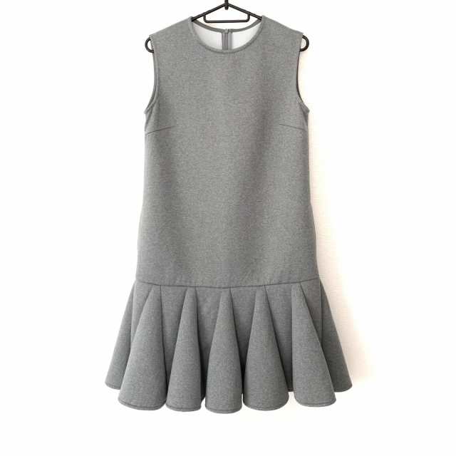 ルネ Rene ワンピース サイズ36 S レディース 美品 グレー【中古 公式オンラインストア Rene ワンピース 36サイズ ルネ ひざ丈ワンピース