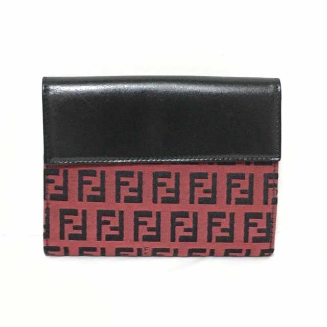 フェンディ FENDI 2つ折り財布 レディース 美品 - 8M0035 レッド