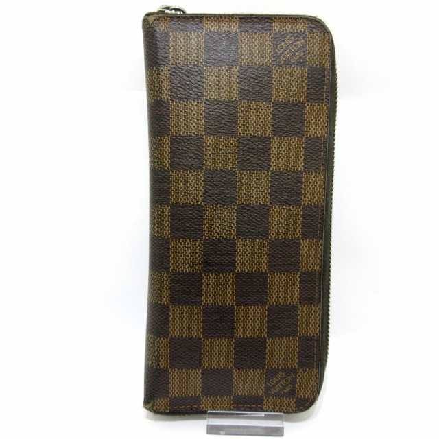 LOUIS VUITTON N61207 ジッピーウォレット・ヴェルティカル ダミエ エベヌ 長財布（小銭入れあり） ダミエキャンバス メンズ