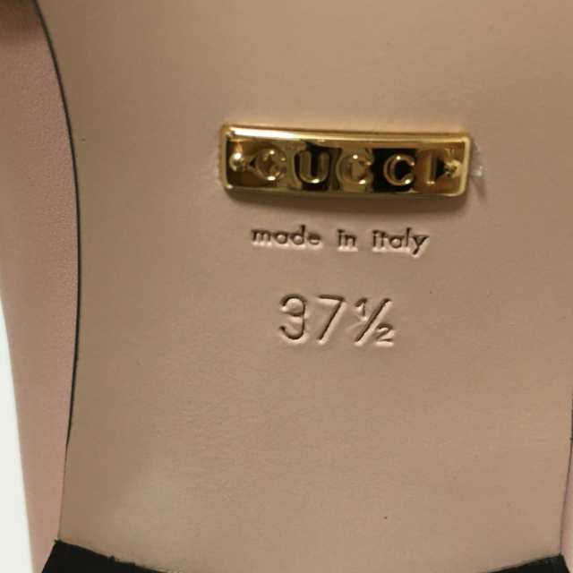 グッチ GUCCI パンプス 37 1/2 レディース 美品 GGマーモント 602496 ピンク レザー【中古】20230828