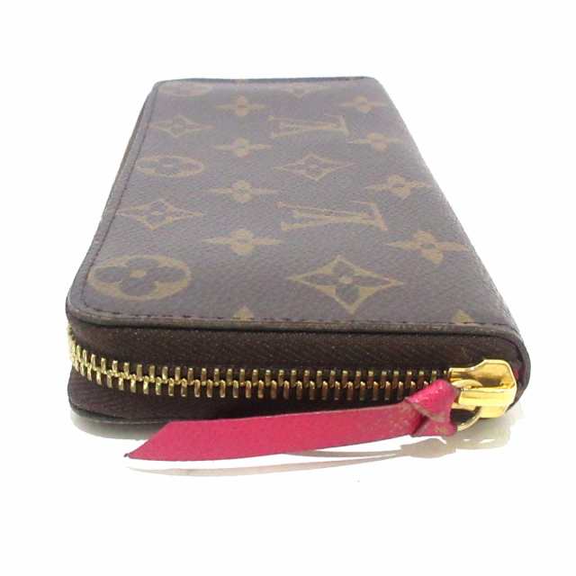 LOUIS VUITTON M60742 ポルトフォイユ・クレマンス モノグラム フューシャ 長財布（小銭入れあり） モノグラムキャンバス レディース