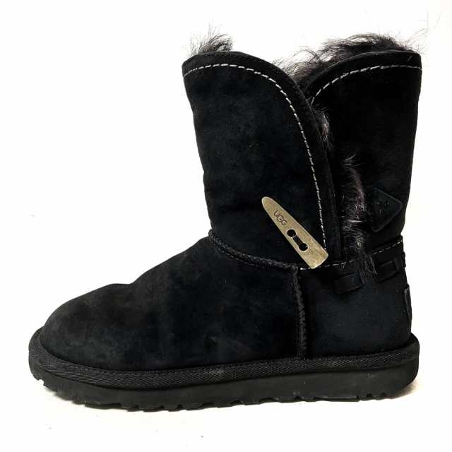 アグ UGG ブーツ 新品 スウェード ベージュ ヒール付き 人気 23cm-