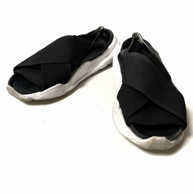 ナイキ NIKE サンダル 24 レディース - AO2722-002 黒×白 オープントゥ 