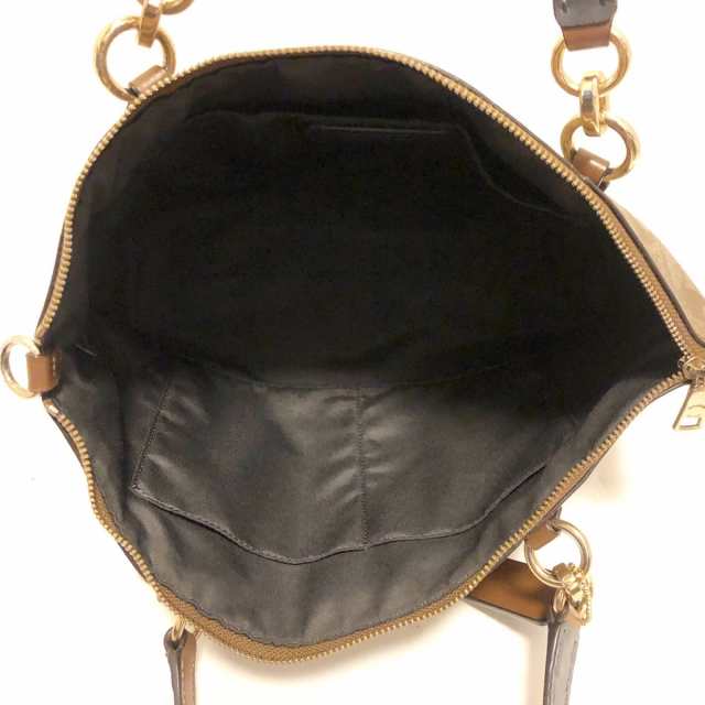 コーチ COACH ハンドバッグ レディース 美品 シグネチャー柄 F28989