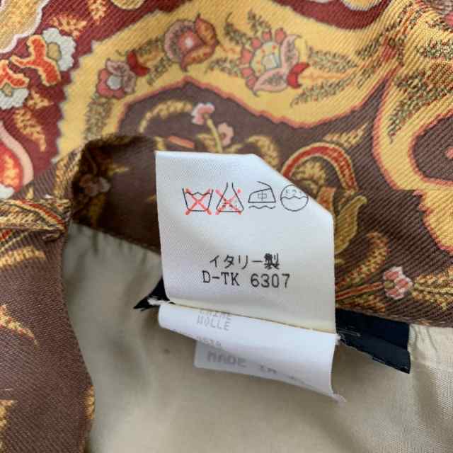 エトロ ETRO スカート サイズ40 M レディース 美品 - オレンジ×ベージュ×マルチ ペイズリー柄【中古】20230829