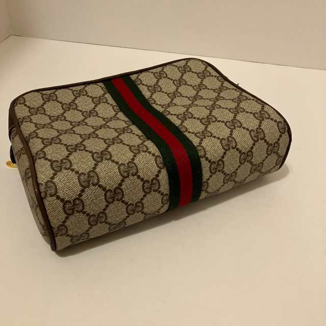 グッチ GUCCI クラッチバッグ レディース GG柄 ベージュ×ダーク