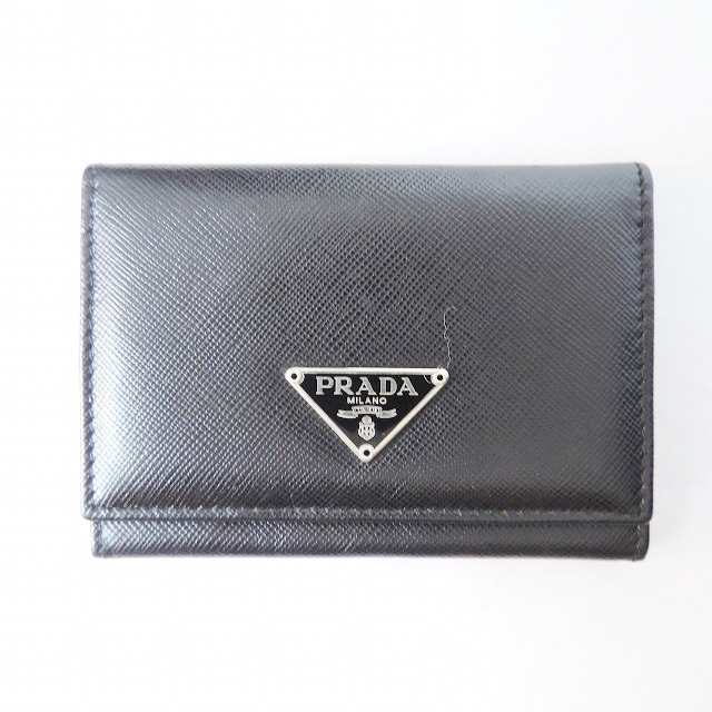 PRADA(プラダ) 名刺入れ - 黒 レザー