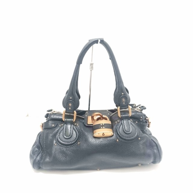 クロエ Chloe ハンドバッグ レディース パディントン 黒 レザー【中古