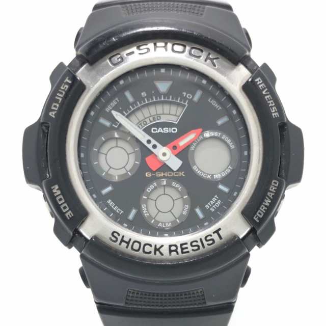 カシオ 腕時計 G-SHOCK AW-590 メンズ 黒