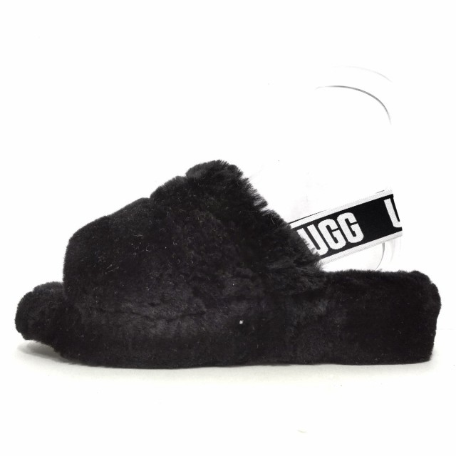 アグ UGG サンダル 23 レディース - 1095119 黒 ムートン【中古】20230315の通販はau PAY マーケット