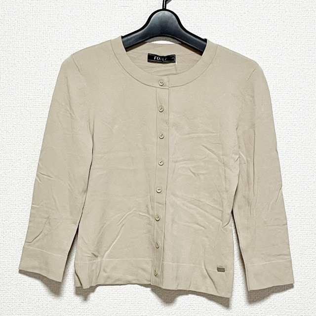 フォクシー FOXEY カーディガン サイズ40 M レディース 美品 ベージュ 長袖【中古】20230314の通販はau PAY マーケット  ブランディア au PAY マーケット店