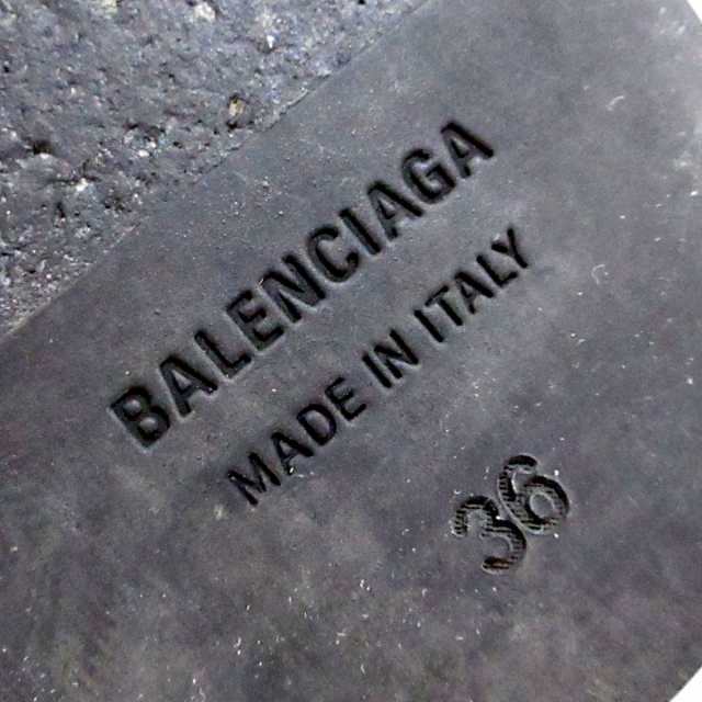 バレンシアガ BALENCIAGA サンダル 36 レディース - 黒 型押し加工 ...