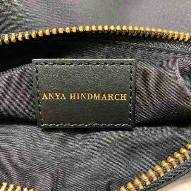 アニヤハインドマーチ Anya Hindmarch ポーチ レディース 美品 - 黒×白