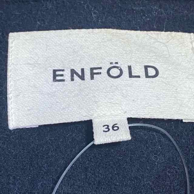 ENFOLD▼エンフォルド▼ネイビー▼スプリングコート▼サイズ36