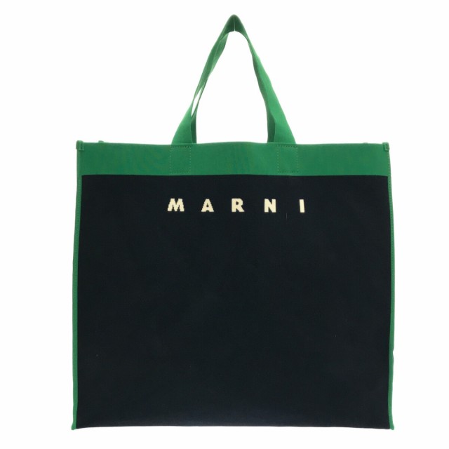 マルニ MARNI トートバッグ レディース - ダークネイビー×グリーン