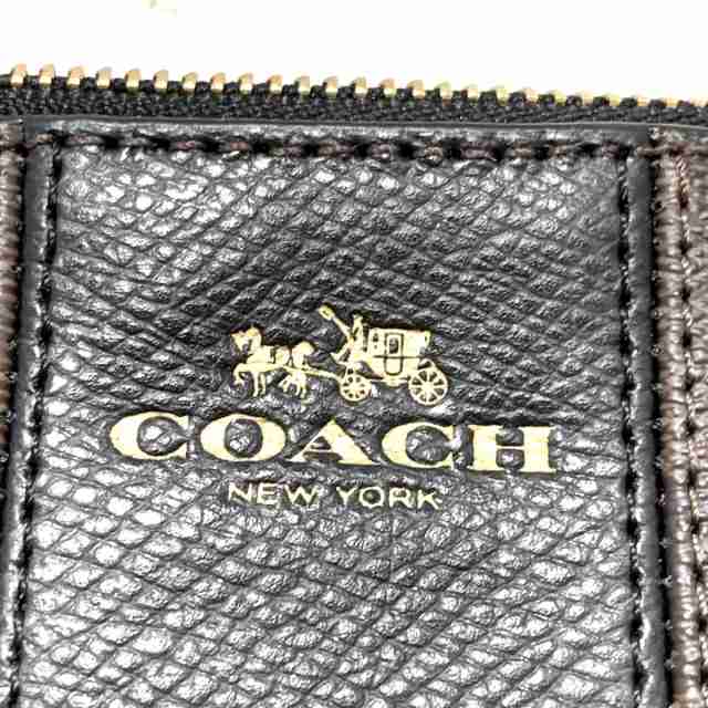 ポーチCOACH リストレット ダークブラウン - ポーチ