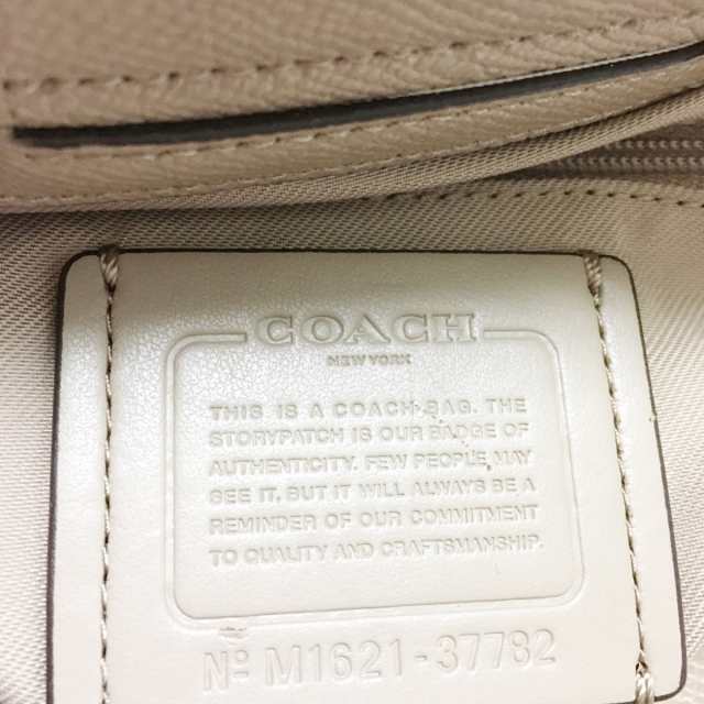 コーチ COACH トートバッグ レディース - 37782 グレーベージュ レザー