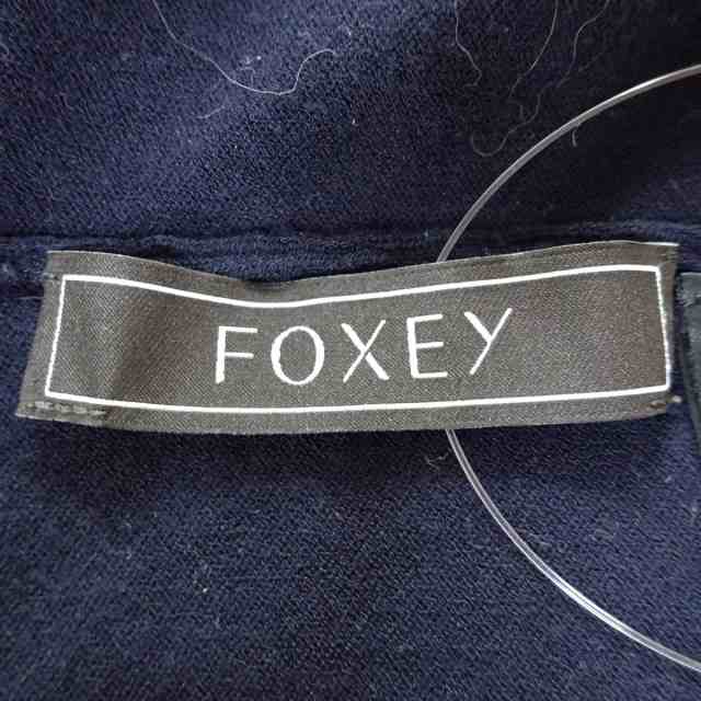 フォクシー FOXEY カーディガン サイズ40 M レディース 美品 - 黒 長袖