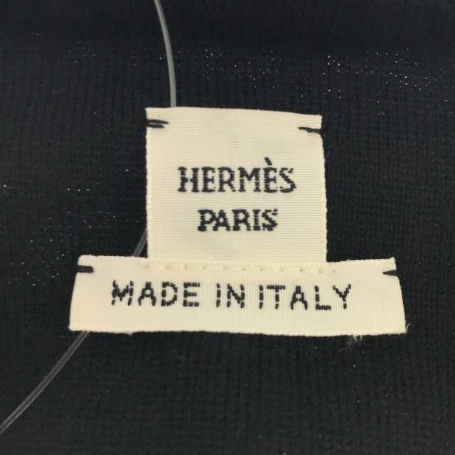 エルメス HERMES ワンピース サイズ38 M レディース - 黒 クルーネック