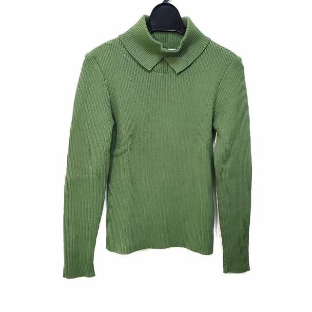 Rene  綺麗なグリーンのウールセーター　34
