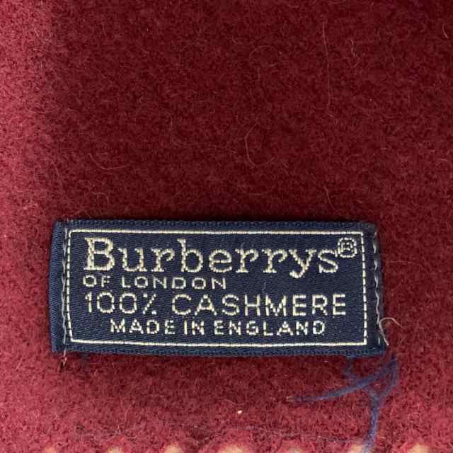 バーバリーズ Burberry's マフラー レディース 美品 - ボルドー