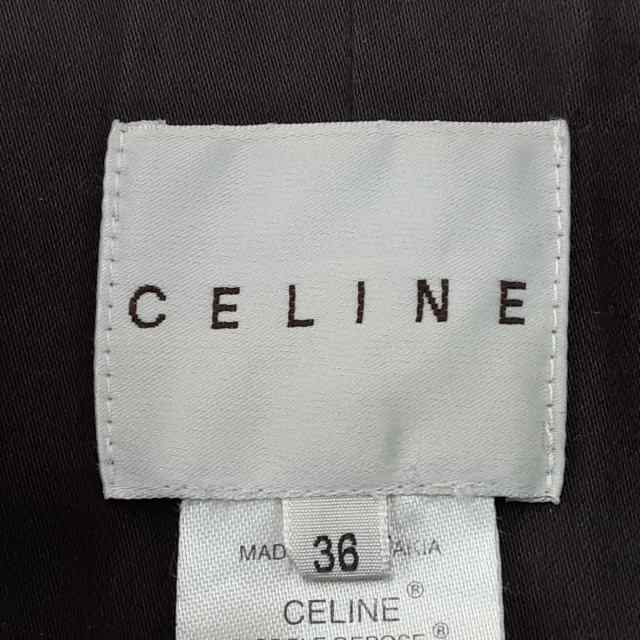 セリーヌ CELINE コート サイズ36 S レディース - ダークブラウン 長袖