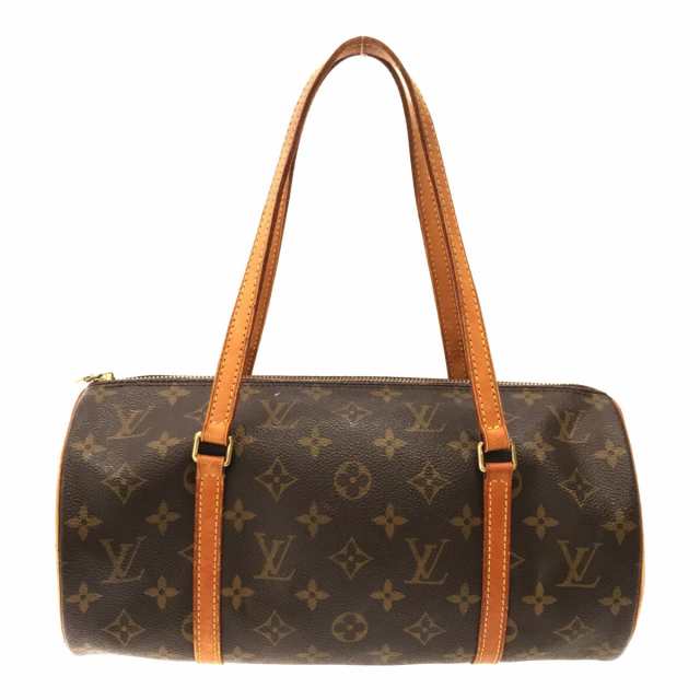 セール 美品 LOUIS VUITTON ルイ・ヴィトン パピヨン30 モノグラム ハンドバッグ ショルダーバッグ バッグ ブラウン PVC M51385 レディース メンズ ファッション USED