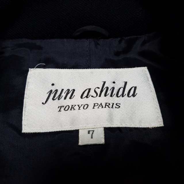 ジュンアシダ JUN ASHIDA スカートスーツ サイズ7 S レディース - ダークネイビー ワッペン/肩パッド【中古】20230707