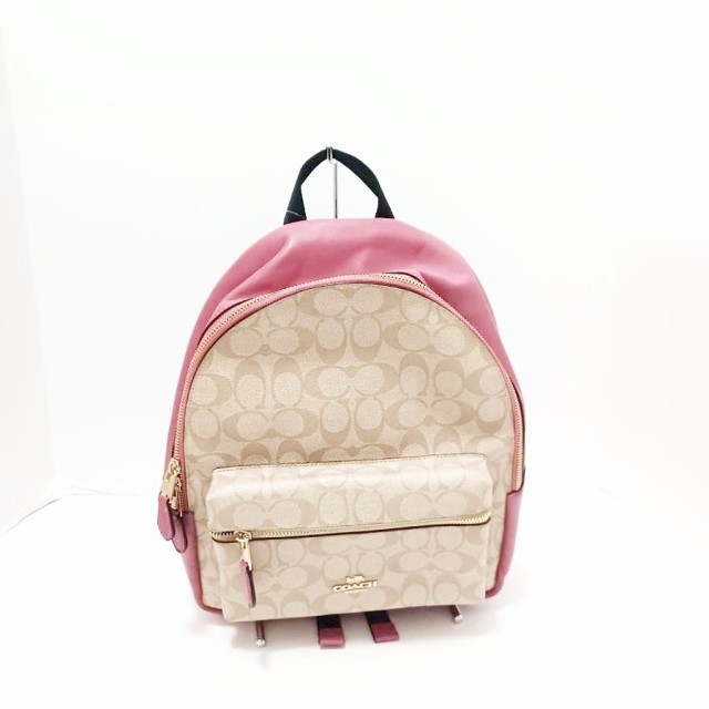 コーチ COACH リュックサック レディース チャーリー シグネチャー PVC レザー ミディアム バックパック  F32200【中古】20230609｜au PAY マーケット