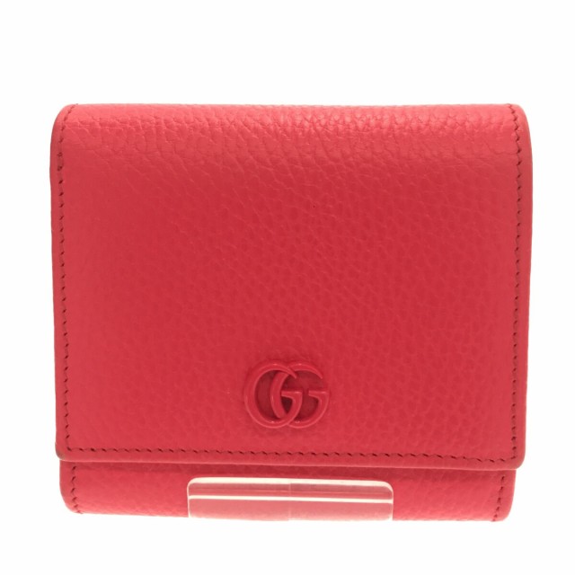 グッチ GUCCI 2つ折り財布 レディース GGマーモント 598587 レッド