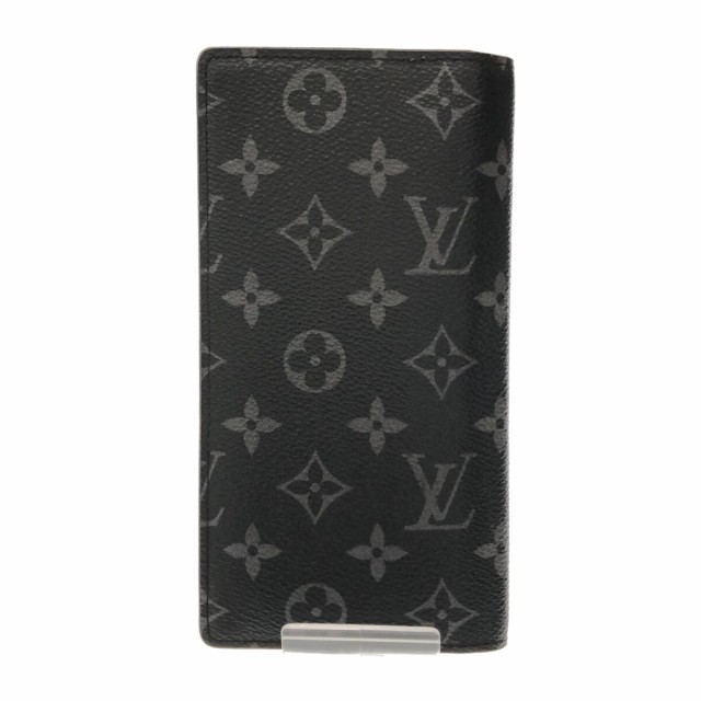 新着】LOUIS VUITTON(ルイヴィトン) ポルトフォイユ・ブラザ 長財布 イニシャル刻印 モノグラム・エクリプス モノグラム・エクリプス  キャンバス レディース財布