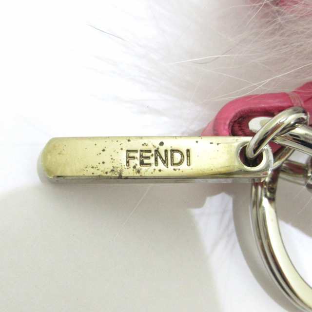 フェンディ FENDI キーホルダー(チャーム) レディース バッグ バグズ 7AR457-5PP ピンク×白×マルチ  バッグモチーフ【中古】20230610