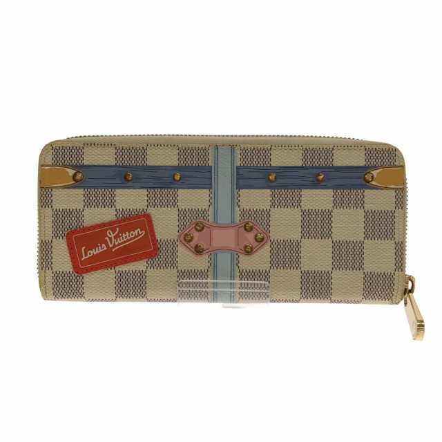 ルイヴィトン LOUIS VUITTON サマートランクコレクション N60109 ダミエ アズ―ル ポルトフォイユ クレマンス 長財布 ダミエアズールキャンバス ホワイト